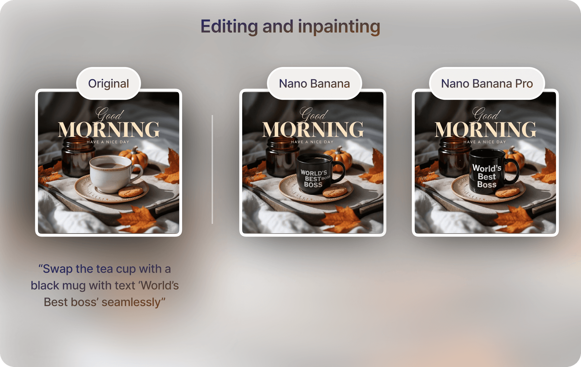 Editing and inpainting